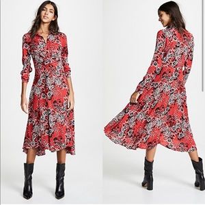 NWT Tough Love Free People MIDI shirtdress